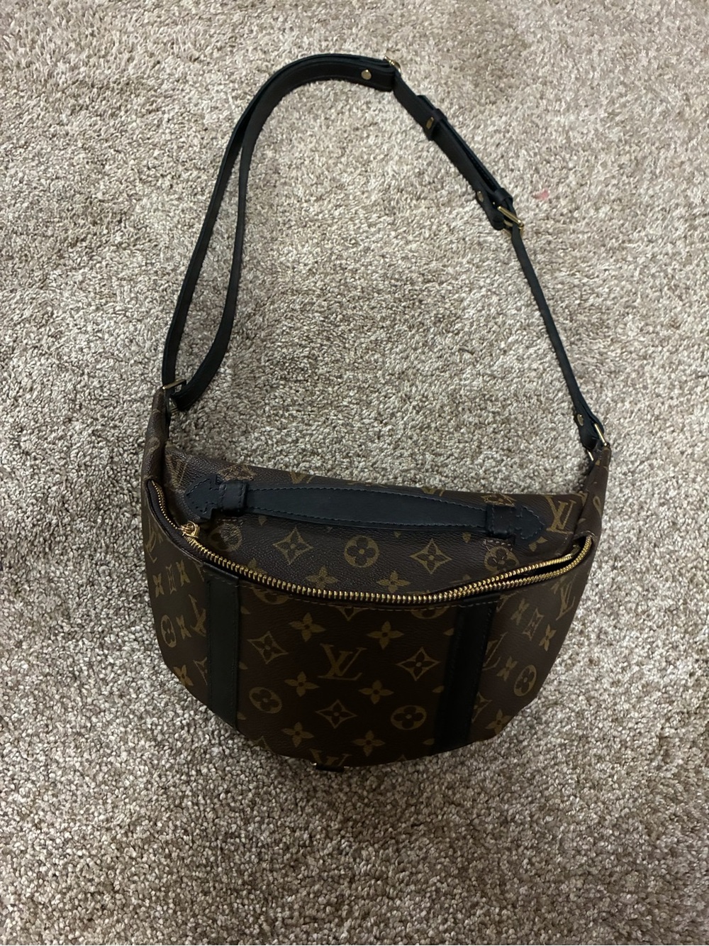 Vintage Boho Brown Monogram Bumbag Bag